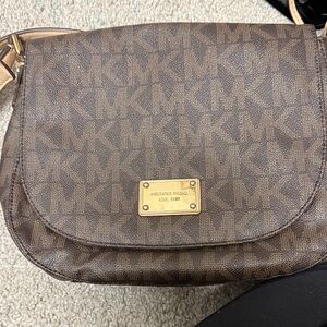 Michael Kors Signature Brown Crossbody Bag